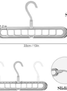 9hole Clothes hanger organizer Space Saving Hanger multifu