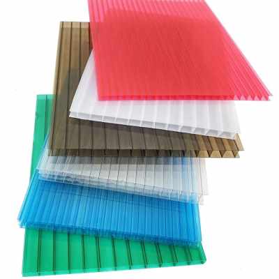 保温阳光板透明卷材温室波浪瓦婚庆蜂窝聚碳酸酯大棚车棚凉亭中空