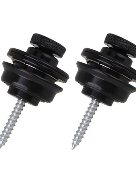 2 Pcs Flat Head Guitar Bass Strap Lock Skidproof StrapLock l