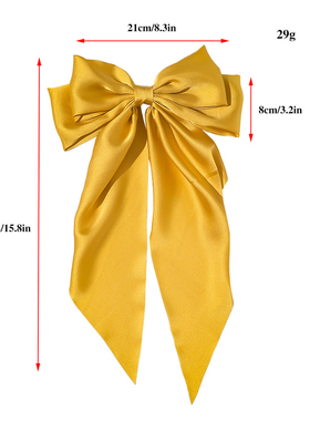 Fashion Two-layers Bowknot Samer Hairpin Woman Girl Satin Ri