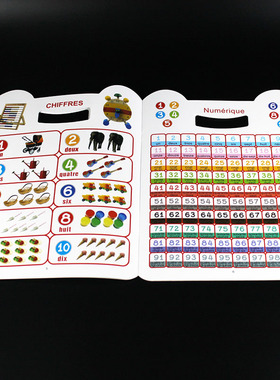 Intelligence Baby Learn French Alphabet Book Paper Books for