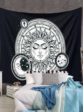 Sun series home decoration tapestry background cloth wall de