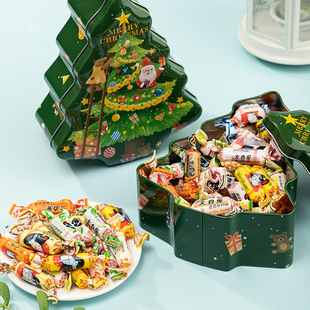 混合大白兔奶糖礼盒新年年货礼物元旦圣诞节糖果零食圣诞树小礼品
