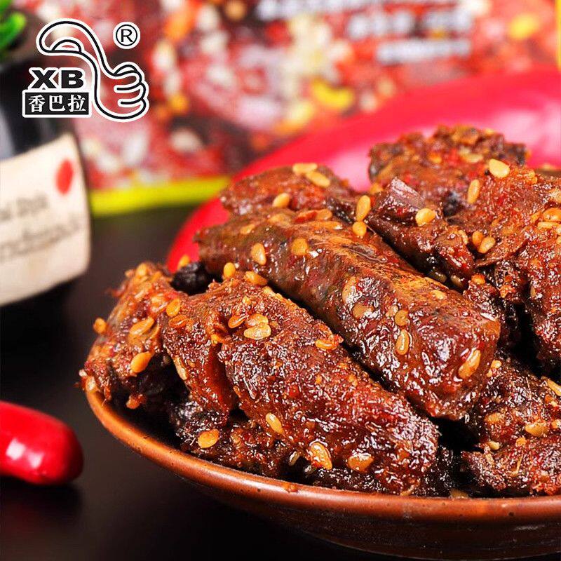 香巴拉牛肉干6袋装 新疆怀旧零食解馋休闲冷吃牛肉麻辣即食熟食