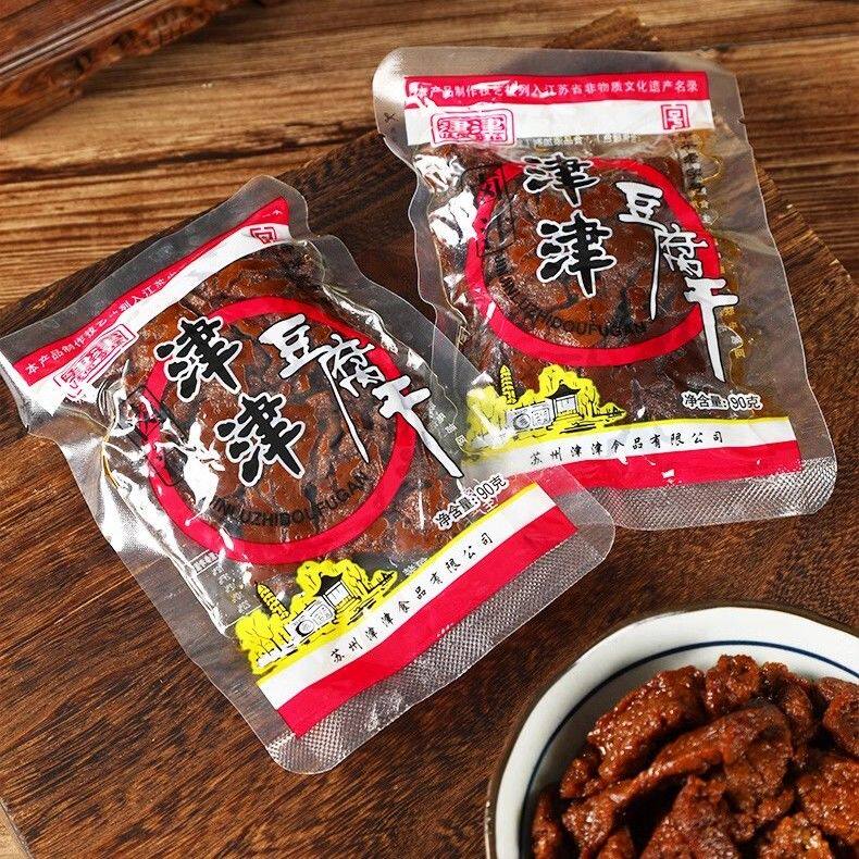 津津卤汁豆腐干多口味辣味五香牛肉卤汁味苏州特产办公室零食小吃