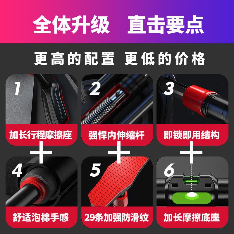速发门上单杠家用室内儿童免打孔墙体引体向上器小孩单杆家庭健身