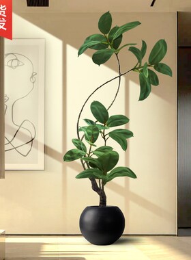 速发树绿植高仿轻奢客厅端生植物室内装饰地型落大摆件假盆栽