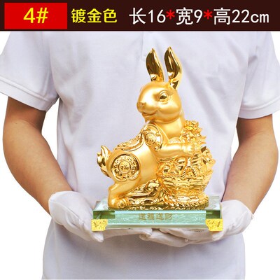 速发树脂工艺品十二生兔小摆件全套鼠牛虎肖龙蛇马羊猴鸡狗猪礼品