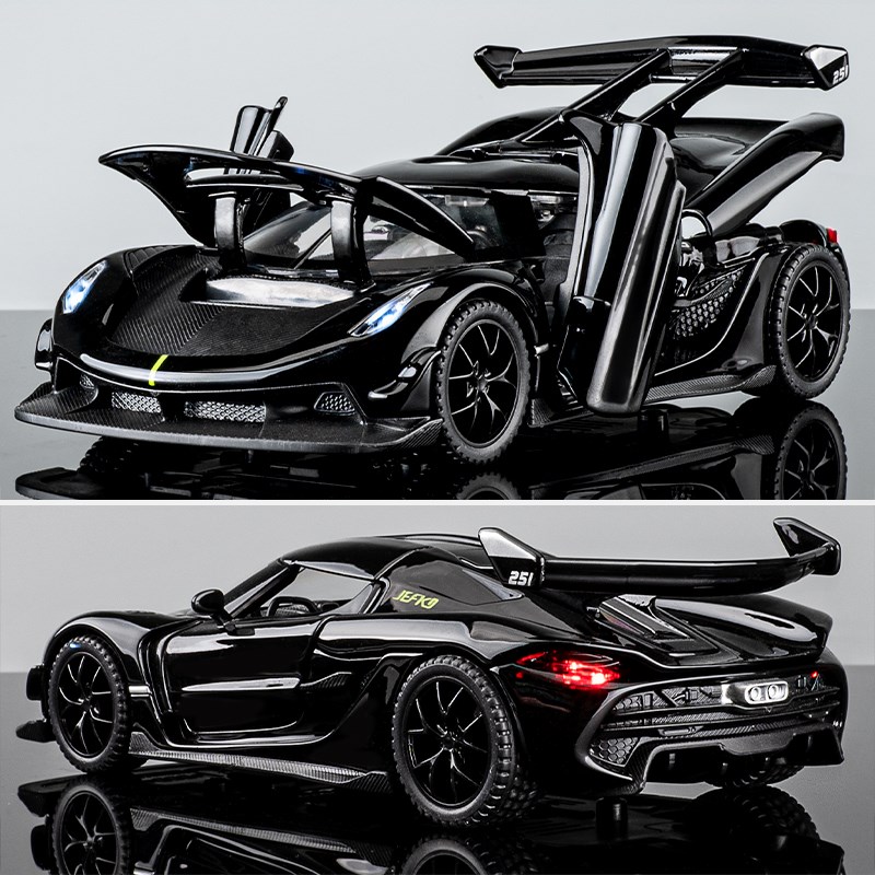 速发柯尼塞格jes车级超模跑车儿童玩具收孩合金小汽车模型男藏