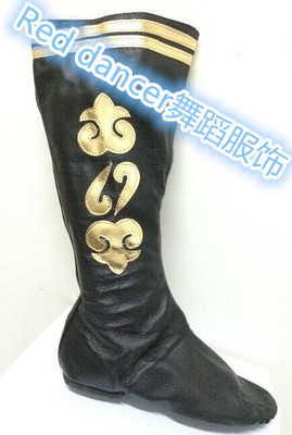 速发纯皮  藏古靴子 蒙族舞蹈靴子 靴子 蒙族剧目靴蒙古马靴包邮