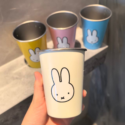 可爱小兔子牙刷杯不锈钢漱口杯家用刷牙杯子洗漱杯学生儿童牙缸
