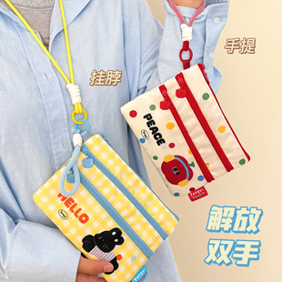 护照夹证件收纳包可爱旅行签证机票出国身份证卡包卡通便携零钱包