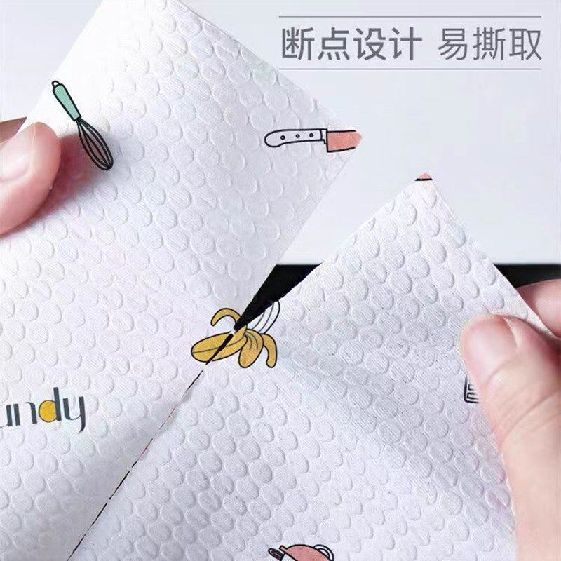现货速发懒人抹布厨房纸巾一次性免洗无纺布百洁吸油吸水纸干湿两