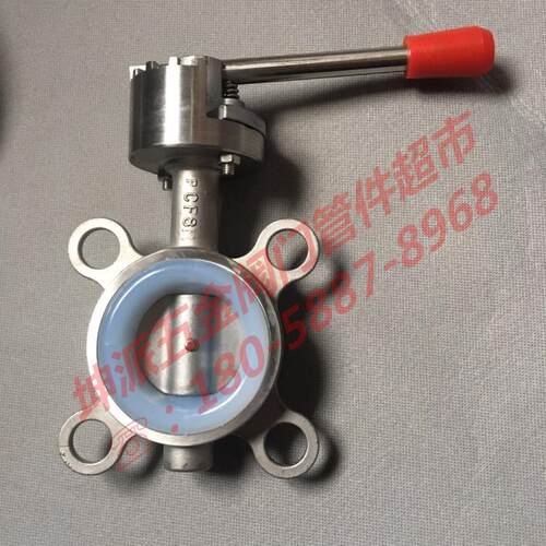 现货速发201 04 6L不锈钢手动对夹式软密封蝶阀 蝶阀D71X-10P 16P
