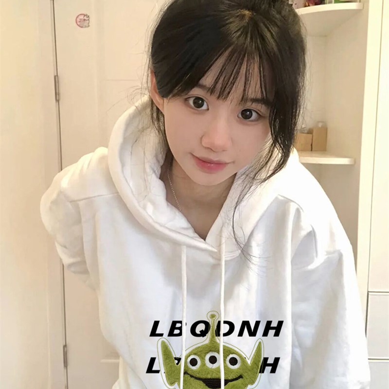 速发连帽卫衣2025新款爆系甜美学生宽松外套韩风慵懒款长袖上衣