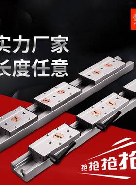 速发内置双轴心 线导轨SGR10 块5直20 25 5滚轮锁紧滑1光轴滑道滑