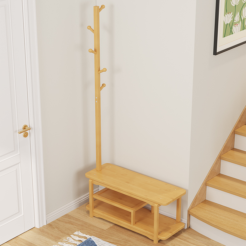 速发玄关换鞋凳家口门用可坐凳柜体长条入户挂衣进门鞋架鞋一实木
