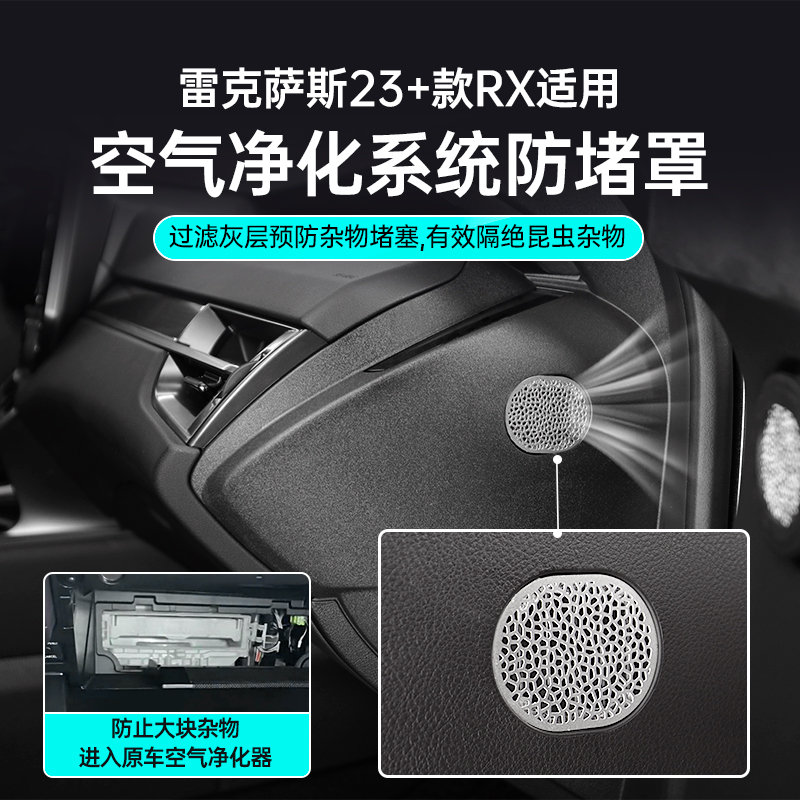 速发20雷克萨斯RX50h车门出风口用滤罩45款h必改装件500h车内过品