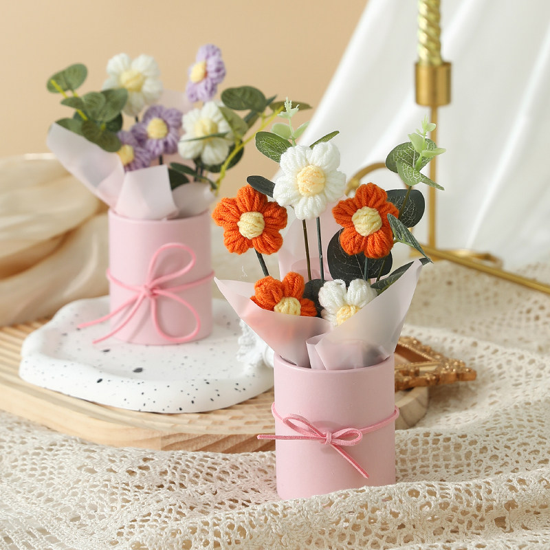 速发202教4师节儿童成品花老师创意立体送束摆件抱抱桶花明信片花