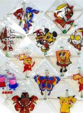 速发风筝连串小风筝风筝连体多个图案春季小型串风筝菱形串微风