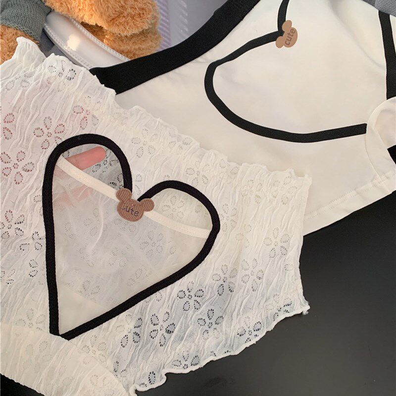 速发心愿仪式感情侣内裤一男一性感纯欲白色纯棉档性感可爱内衣套