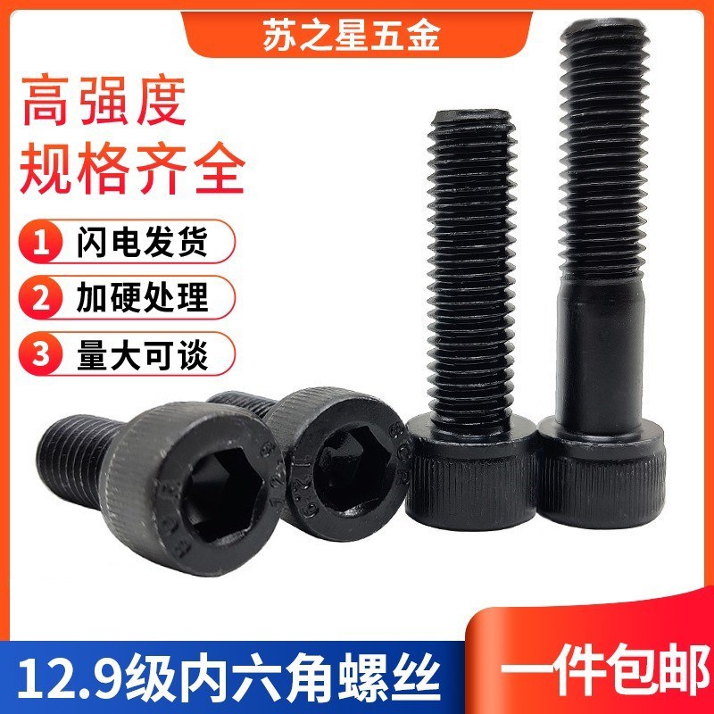 速发12.级1六角螺丝螺钉螺栓 4--内20M DI12