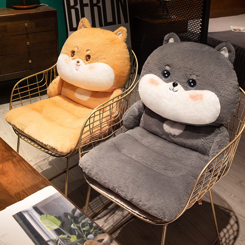 速发学体坐垫靠椅垫一体办公室加厚椅垫连生座垫餐背凳子屁股垫子