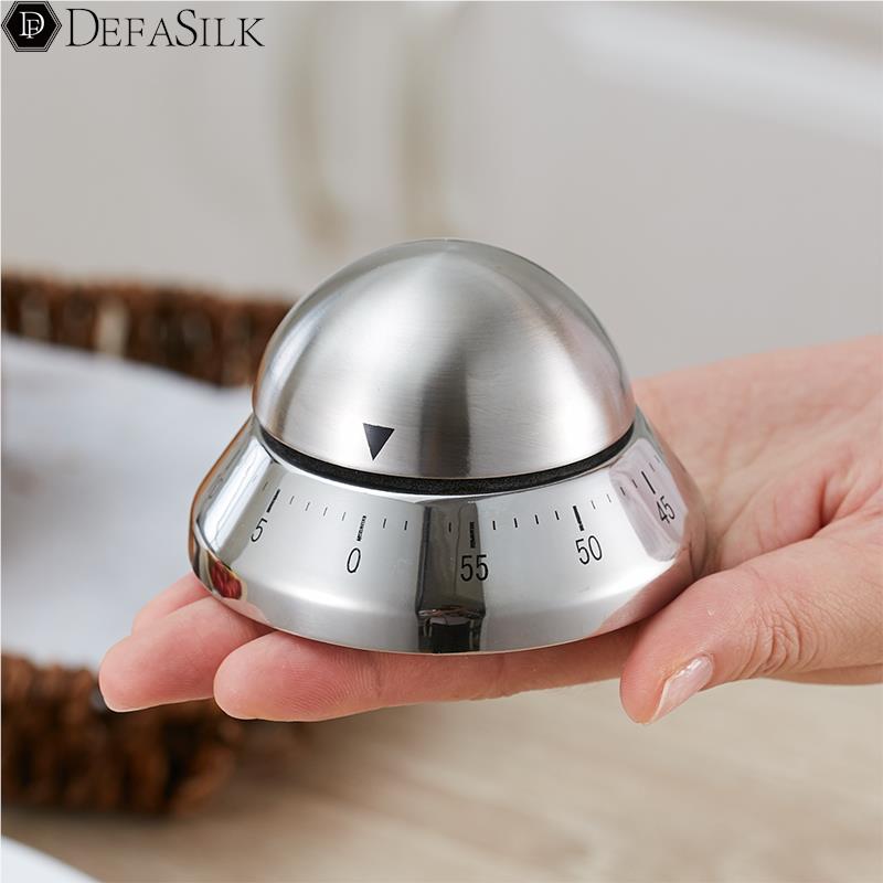 速发厨房时间提醒器定时器机械不锈钢计蛋器倒鸡时计时闹钟闹铃