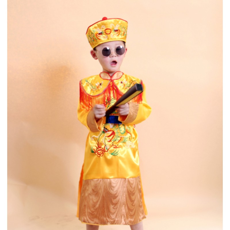速发2021新款 儿童古装 小孩贝勒/小少爷/演出服戏服/小皇帝 清朝
