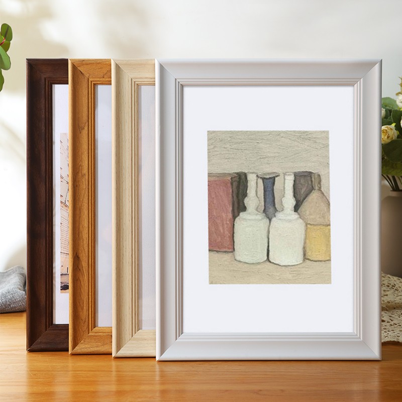 速发美式复古相框裱4开8报挂墙大尺寸海k拼图装a架画框小20寸中24