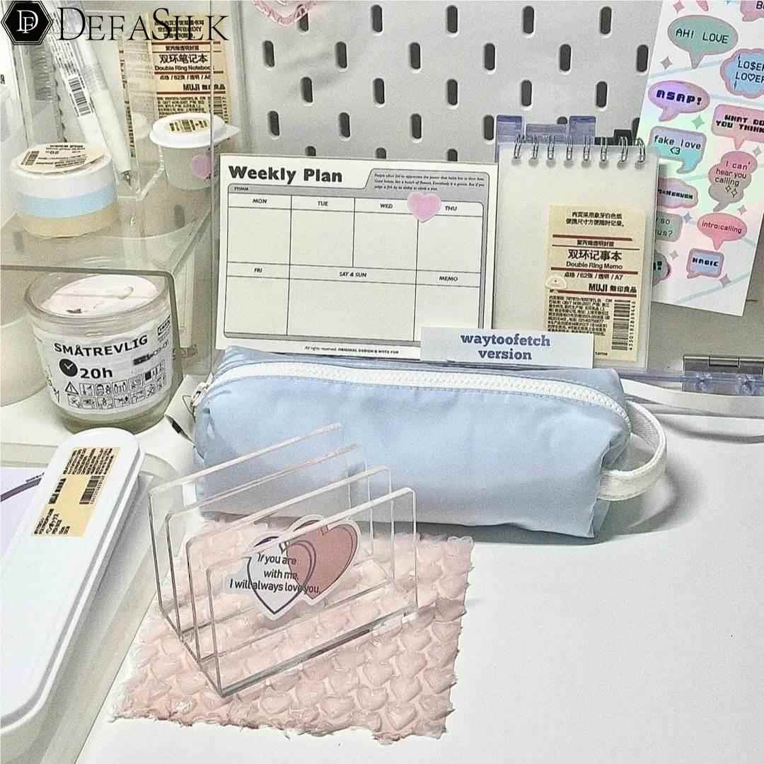 速发奶油小方笔袋大容量多巴胺高颜值小清新具文袋文具盒收纳袋