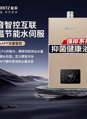 NORITZ/能率 GQ-16W38AFEX燃气热水器强排式智能恒温水量伺服16升