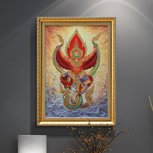 快速发货东南亚o风格装饰画泰国金箔挂画泰式会所酒店客厅玄关