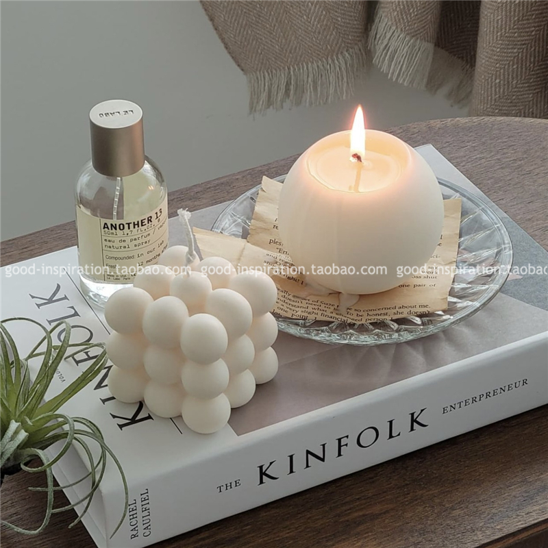 速发圆球大豆 物植白蜡浪漫艺术家居摆件拍摄道具韩风无味