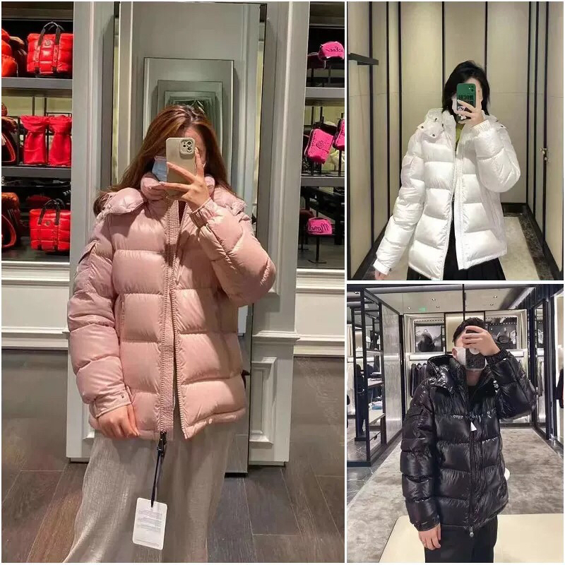 2025新款羽绒服女男同款情侣粉色90白鹅绒大尺码短款加厚白色