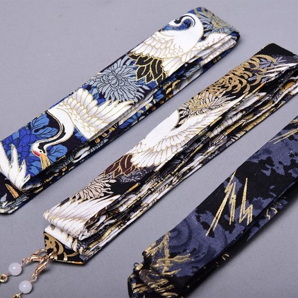 新品汉服头饰男童束发带抹额头绳古风龙纹丝带流苏飘带仙鹤发饰明