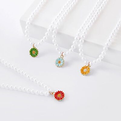 极速10Pcs 7Colors Zinc alloy Metal Enamel Colorblock Daisies