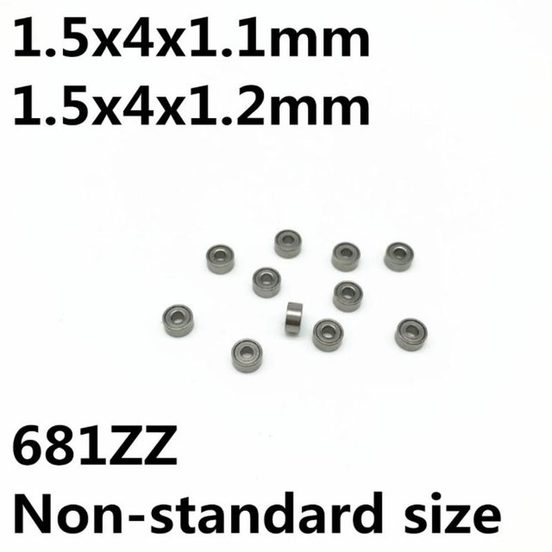 10Pcs 681XZZ Non-standard size 1.5x4x1.1 1.5x4x1.2 mm Deep g