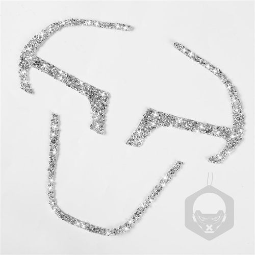 适用于道奇挑战者 方向盘按键框镶钻 按键框改装钻石贴汽车内饰