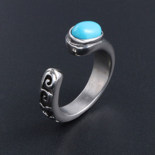 极速Jewelry titanium steel retro personality exotic three co