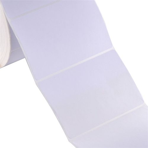 印洲空白铜版不干胶标签卷筒条码贴纸不干胶碳带打印标签纸