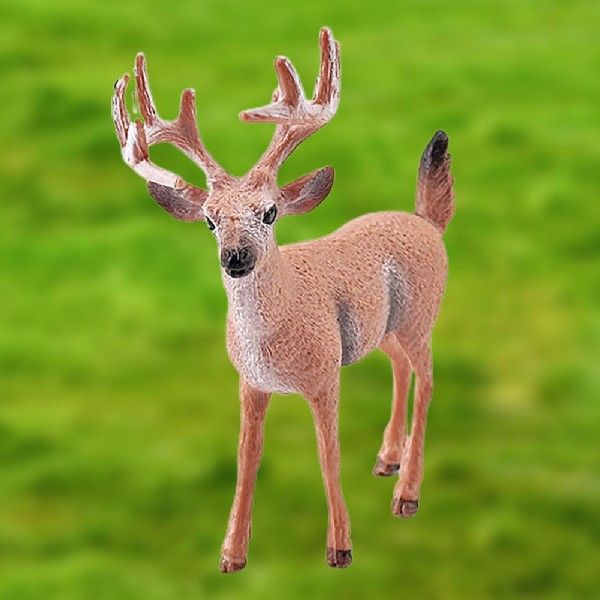 PVC  Practical Home Decoration White Tail Deer Fox Figurine