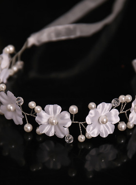 极速Flower Hair Band Headbands For Women Handmade Hair Acces