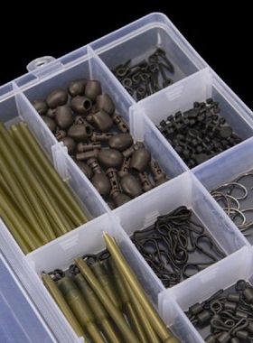 201pcs/Set Fishing Beads Corns Rig Tubing Quick-Change