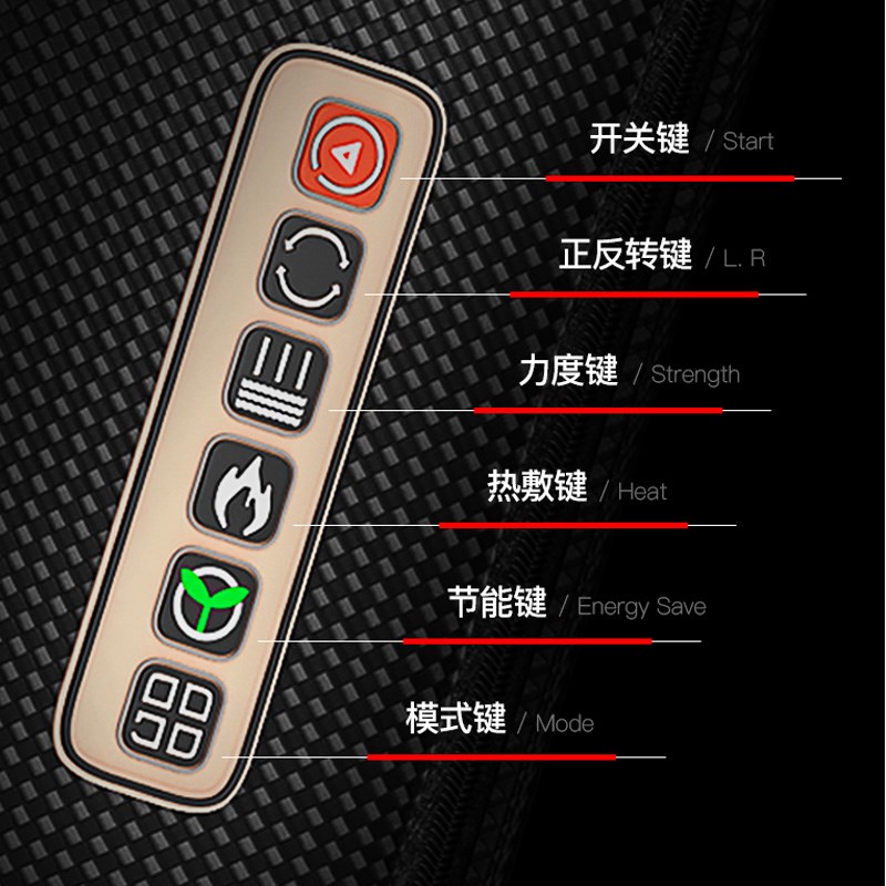 Electric back massager pillow massage body neck with heat