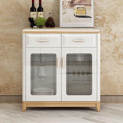 专用红爵 现代简约餐柜客厅酒柜厨房收纳碗整体橱柜环保茶水柜烤