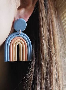 Rainbow Colors U ape Faion Jewelry Unusual Hanging Cute