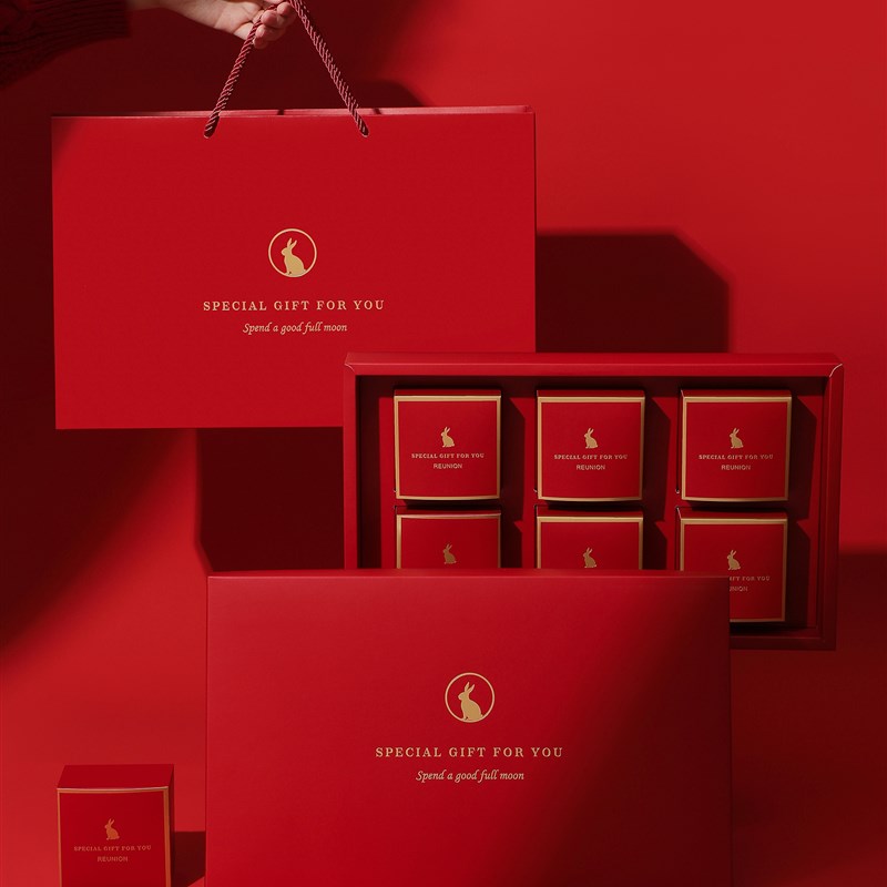 2023新款高档中秋节月饼礼盒包装盒空盒子广式送礼6粒8装定制