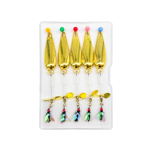 路亚假饵旋转螺旋桨瓜子亮片飞蝇钩钓组防缠绕微物假饵马口翘嘴饵