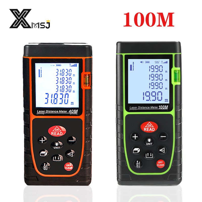 XMSJ Professional Laser Distance Meter 40M 60M 80M 100M Rang